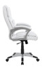 Kaffir Adjustable Height Office Chair White and Silver / CS-801140