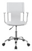 Himari Adjustable Height Office Chair White and Chrome / CS-801363