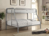 Morgan Twin Over Full Bunk Bed Silver / CS-2258V