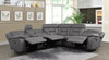 Higgins 4-piece Upholstered Power Sectional Grey / CS-600370
