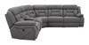 Higgins 4-piece Upholstered Power Sectional Grey / CS-600370