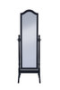 Cabot Rectangular Cheval Mirror with Arched Top Black / CS-950801