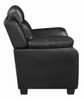 Finley Tufted Upholstered Sofa Black / CS-506551