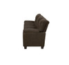 Clementine Upholstered Sofa with Nailhead Trim Brown / CS-506571