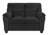 Clementine Upholstered Loveseat with Nailhead Trim Grey / CS-506575