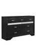 Miranda 7-drawer Dresser Black and Rhinestone / CS-206363