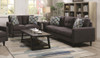 Watsonville Upholstered Track Arm Tufted Sofa Grey / CS-552001