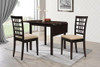 Kelso Rectangular Dining Table with Drop Leaf Cappuccino / CS-190821