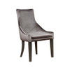 Phelps Upholstered Demi Wing Chairs Grey (Set of 2) / CS-121714