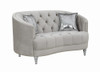 Avonlea Sloped Arm Tufted Loveseat Grey / CS-508462