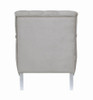 Avonlea Velvet Upholstered Sloped Arm Chair Grey Velvet / CS-508463