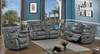 Conrad Upholstered Motion Sofa Cool Grey / CS-650354