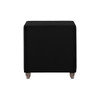 Deanna Upholstered 2-drawer Nightstand Black / CS-206102