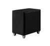 Deanna Upholstered 2-drawer Nightstand Black / CS-206102