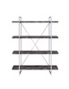 Grimma 4-shelf Bookcase Rustic Grey Herringbone / CS-802613