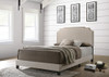 Tamarac Upholstered Queen Panel Bed Beige / CS-310061Q