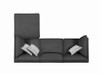 Serene Upholstered Corner Charcoal / CS-551325