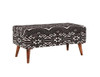 Cababi Upholstered Storage Bench Black and White / CS-918490
