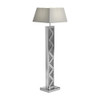 Carmen Geometric Base Floor Lamp Silver / CS-920140