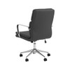 Ximena Upholstered Adjustable Mid Back Office Chair Black / CS-801765