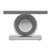 Bergenia Rectangular Console Table Silver / CS-951745