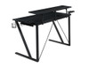 Wedalia Gaming Desk with Cup Holder Gunmetal / CS-804436