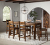 Coleman 5-piece Counter Height Dining Set Rustic Golden Brown / CS-192028-S5