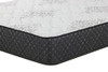 Aspen 12.25" Twin Mattress White and Black / CS-350381T