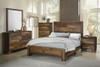 Sidney Wood Eastern King Panel Bed Rustic Pine / CS-223141KE