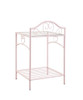 Massi 1-shelf Nightstand with Glass Top Powder Pink / CS-401152