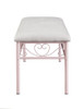 Massi Tufted Upholstered Bench Powder Pink / CS-401156