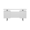 Lawtey Floating Top Office Desk White Gloss / CS-803521