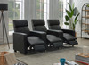 Toohey Upholstered Tufted Recliner Living Room Set Black / CS-600181-S3B