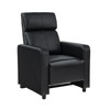 Toohey Upholstered Tufted Recliner Living Room Set Black / CS-600181-S3B