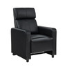 Toohey Upholstered Tufted Recliner Living Room Set Black / CS-600181-S5B