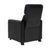 Toohey Upholstered Tufted Recliner Living Room Set Black / CS-600181-S4A