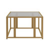 Adri Metal Frame Coffee Table Matte Brass / CS-723608