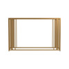 Adri Metal Frame Sofa Table Matte Brass / CS-723609