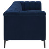 Chalet Upholstered Tuxedo Arm Tufted Sofa Blue / CS-509211