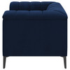 Chalet Upholstered Tuxedo Arm Tufted Chair Blue / CS-509213