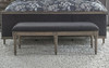 Alderwood Upholstered Bench French Grey / CS-223126