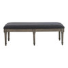 Alderwood Upholstered Bench French Grey / CS-223126
