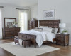 Avenue Wood Eastern King Panel Bed Weathered Burnished Brown / CS-223031KE