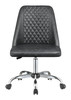 Althea Upholstered Tufted Back Office Chair Grey and Chrome / CS-881196