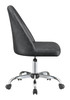 Althea Upholstered Tufted Back Office Chair Grey and Chrome / CS-881196