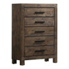 Woodmont 5-drawer Chest Rustic Golden Brown / CS-222635