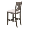 Athens Upholstered Seat Counter Height Stools Light Tan (Set of 2) / CS-109859