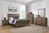 Frederick Wood Queen Sleigh Bed Weathered Oak / CS-222961Q