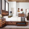 Winslow Wood Eastern King Storage Panel Bed Smokey Walnut / CS-223250SKE