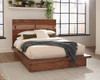 Winslow Wood Queen Panel Bed Smokey Walnut and Coffee Bean / CS-223250Q